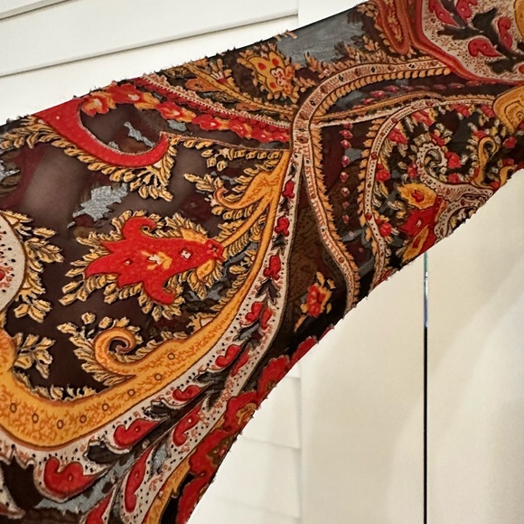 Vintage Silk Ginger & Java Embellished Mini Dress - Picture 5 of 15